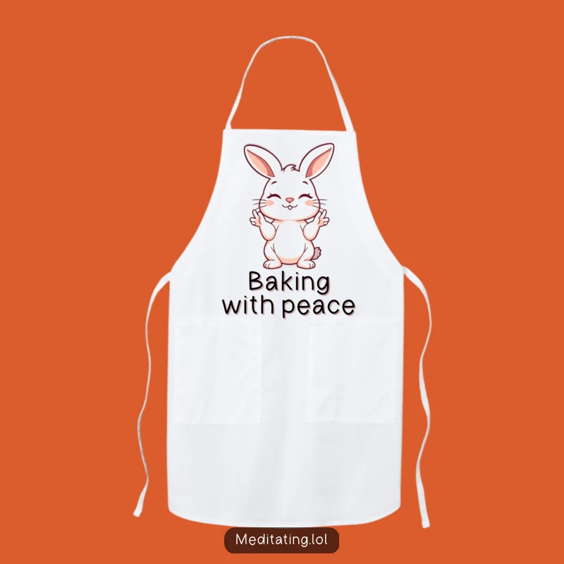 Funny Bunny Chef Apron: Cook with Hilarious Peace and Playfulness