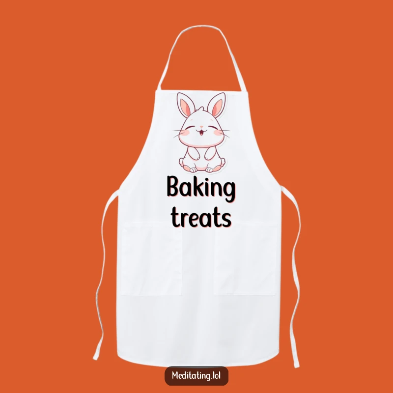 Funny Blissful Rabbit Apron: Kitchen Cheerful Bunny Wear, Perfect Funny Gift