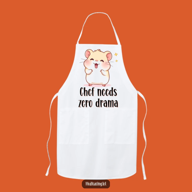 Funny Hamster Apron: Cook with Calm and Culinary Cheerfulness
