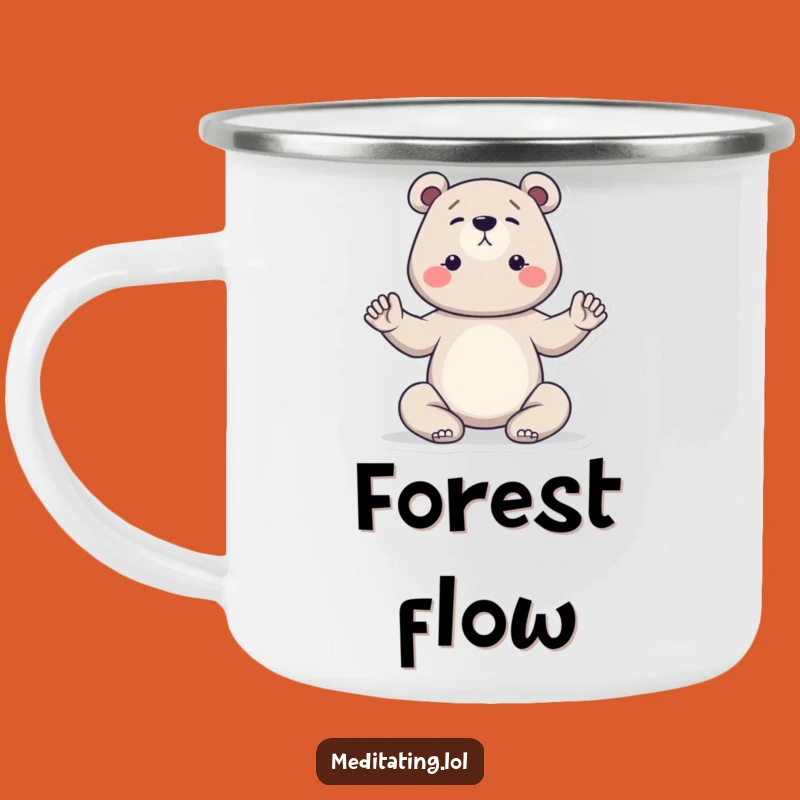 Funny Bear Yoga Camping Mug: Durable Determined Yogi Mug, Great Funny Gift