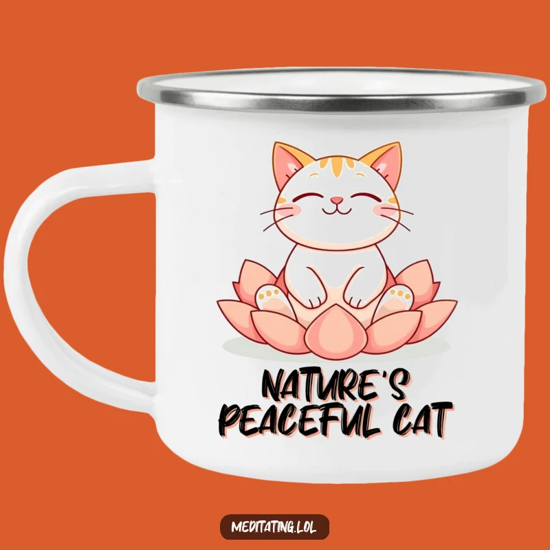 Funny Cat Camp Mug: Peaceful Brews with Hilarious Feline Zen