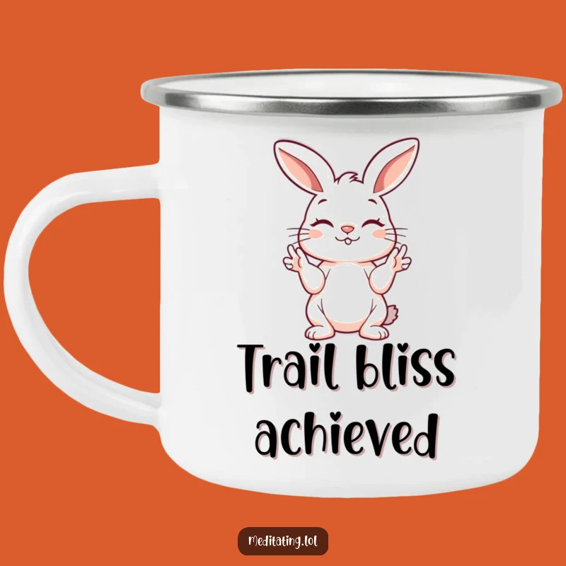 Funny Bunny Camp Mug: Peaceful Sips with Hilarious Bunny Charm