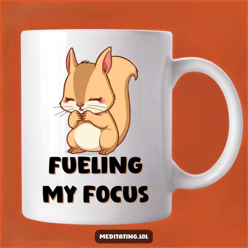 Funny Squirrel Focus Mug: Breath Control Gift for Zen Enthusiasts