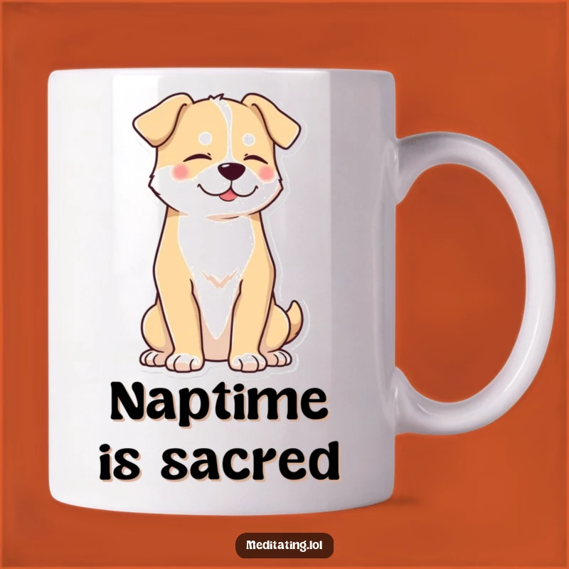 Funny Peaceful Dog Mug: Zen Master Canine's Hilarious Gift!