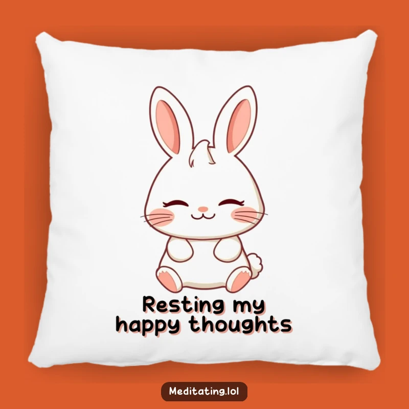 Funny Serene Rabbit Pillow: Cozy Comfort for Peaceful Slumbers