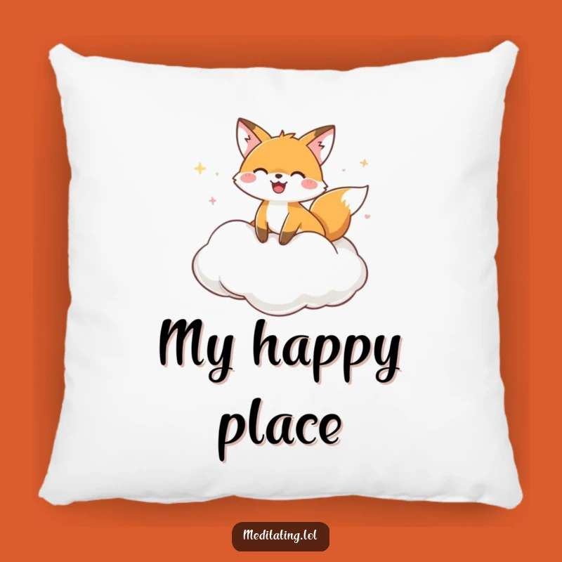 Funny Fox Cloud Cushion Pillow: Cozy Joyful Home Decor Gift