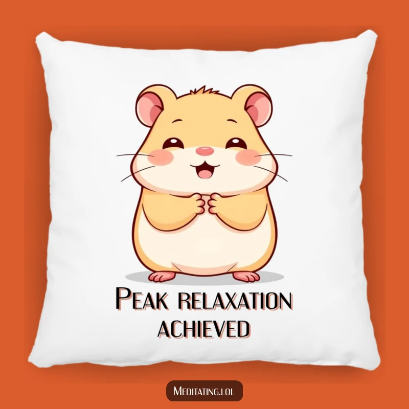 Funny Cheerful Hamster Pillow: Comfy Cuteness for Your Relaxation