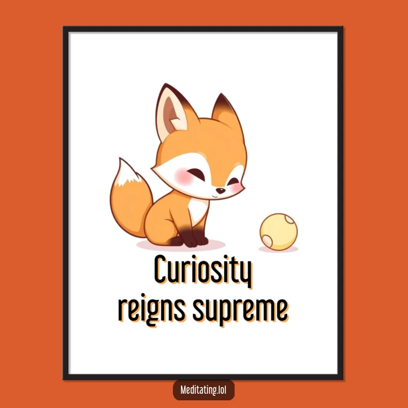 Funny Curious Fox Digital Art: Instant Intrigue and Whimsy