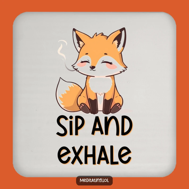 Funny Fox Coaster: Smoky Sip Protector, Perfect Conversation Starter Gift