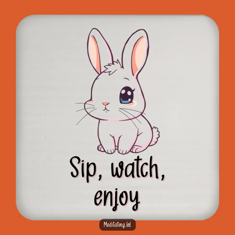 Funny Rabbit Drink Coasters: Protect Surfaces with Curious Charm