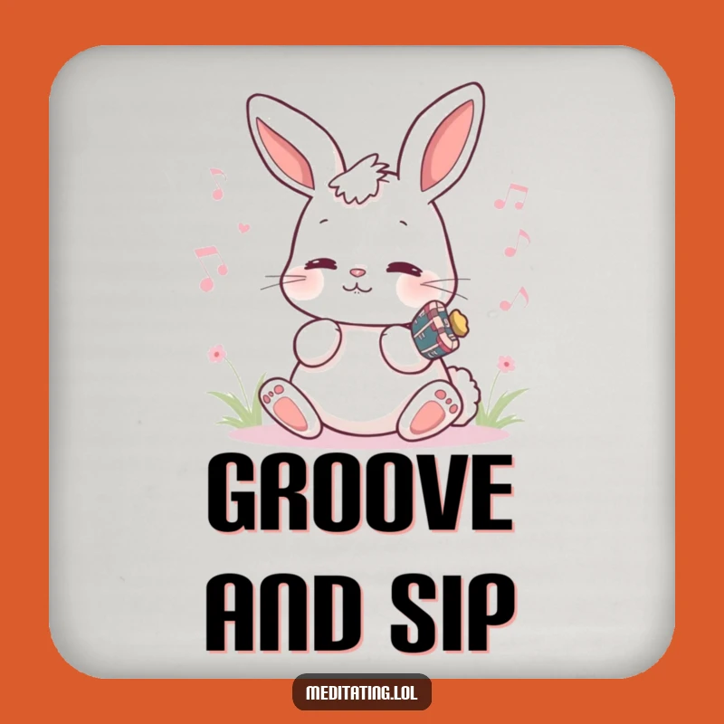 Funny Bunny Music Coaster Set: Humming Melody Protection, Cute Gift