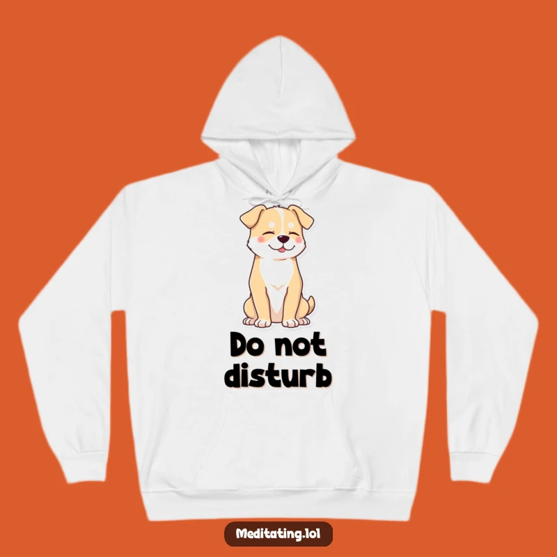 Funny Peaceful Dog Hoodie: Cozy Up in Canine Calm!