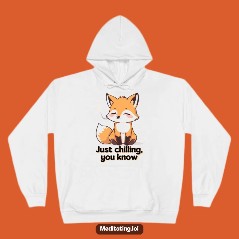 Funny Fox Hoodie: Cozy Smoke Cloud, Perfect Relaxed Humor Gift