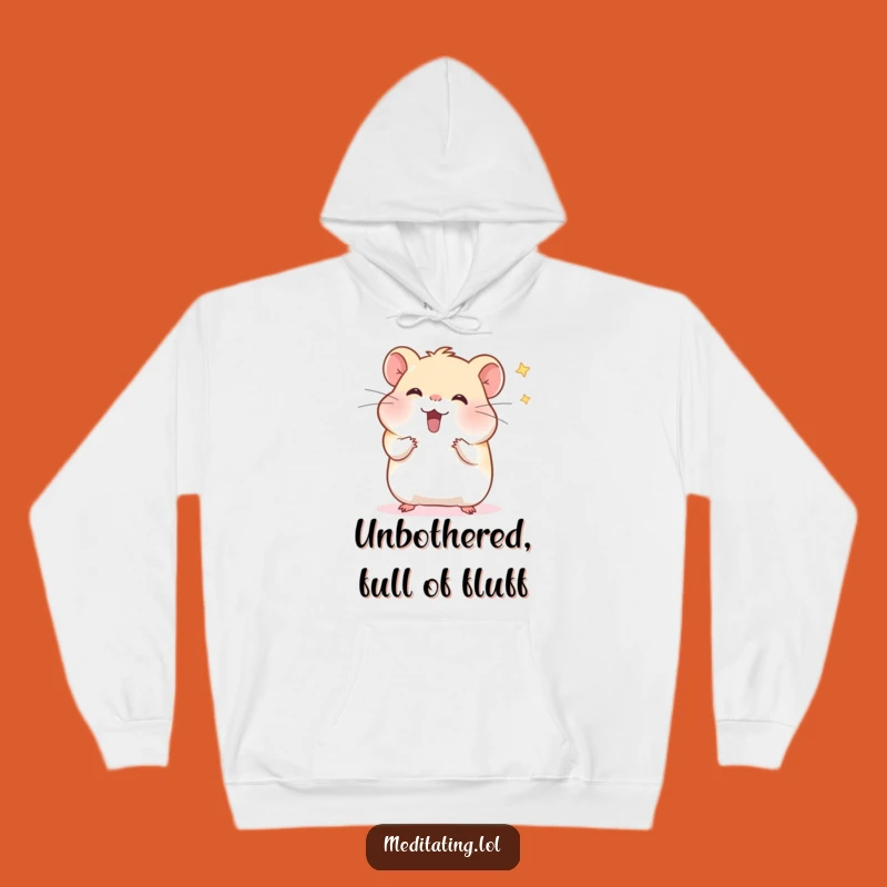Funny Hamster Hoodie: Cozy Meditation Vibes and Stress-Free Comfort