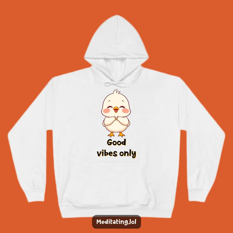 Funny Peaceful Chick Hoodie: Cozy Up with Gratitude!