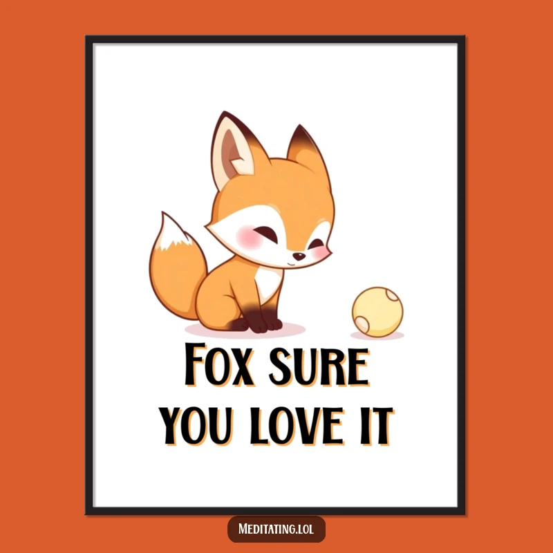 Free Printable Fox Art: Curious Contemplation for Quirky, Downloadable Home Decor Gift