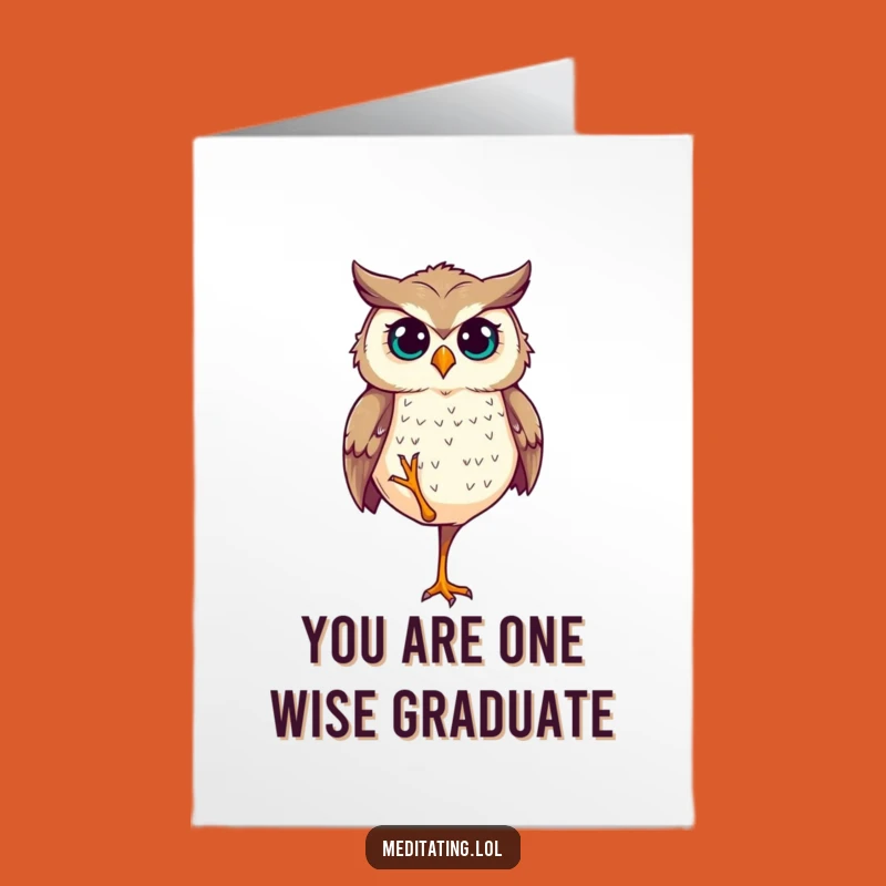 Free Printable Owl Balance Congrats Card - Elegant Downloadable Gift!