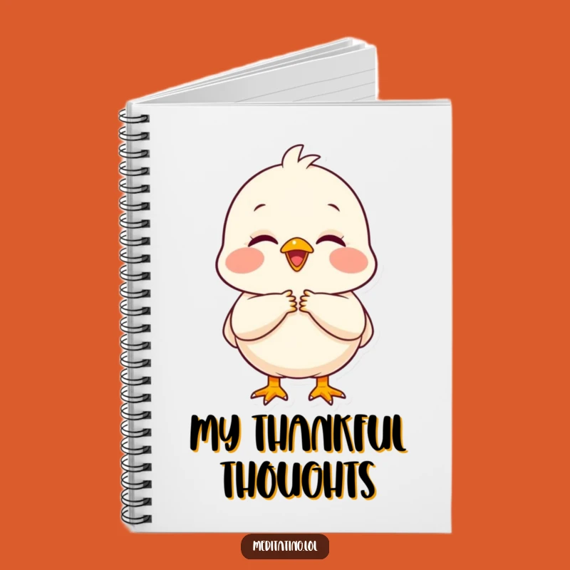 Funny Peaceful Chick Notebook: Jot Down Grateful Thoughts!