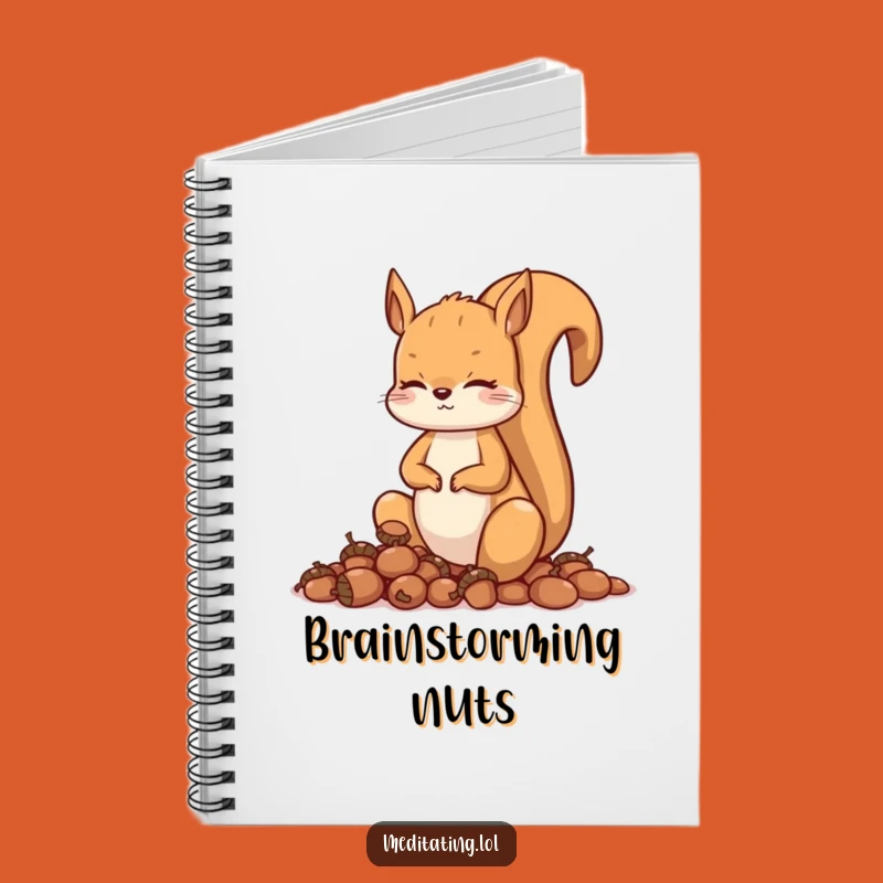 Funny Squirrel Meditation Notebook: Curious Animal, Journal Your Thoughts, Zen Gift