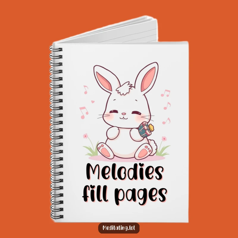 Funny Bunny Music Notebook: Humming Melody Journal, Gift for Songwriters