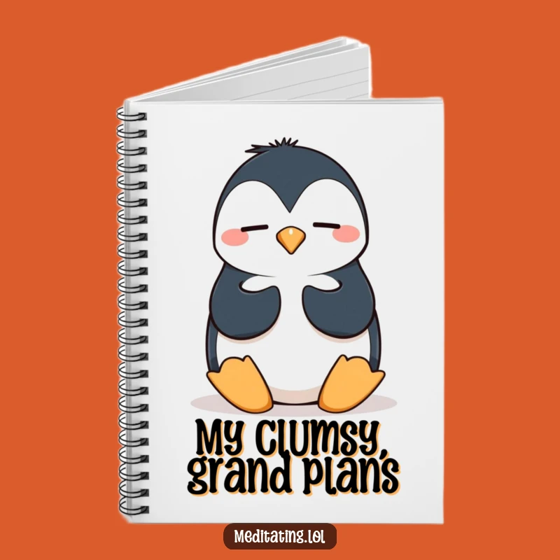 Funny Penguin Notebook: Jot Down Ideas with Wobbly Wit