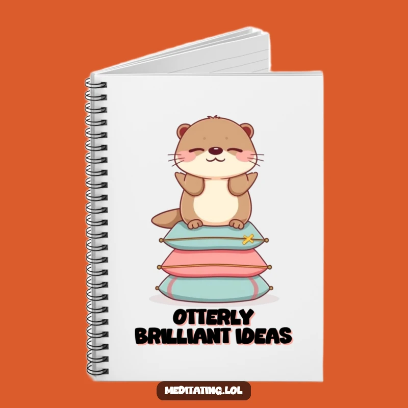 Funny Otter Cushion Notebook: Hilarious Journal for Balanced Ideas