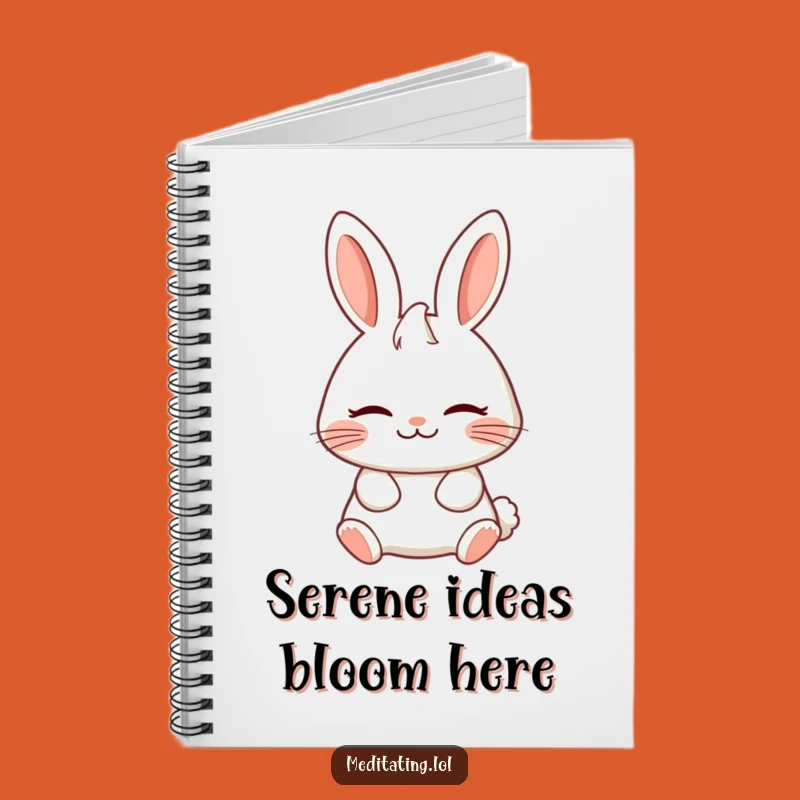 Funny Serene Rabbit Notebook: Journal Your Thoughts in Peace