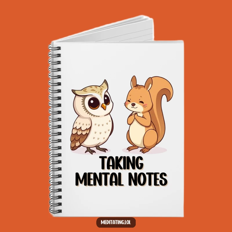 Funny Owl Squirrel Notebook: Journal Curious Thoughts Gift