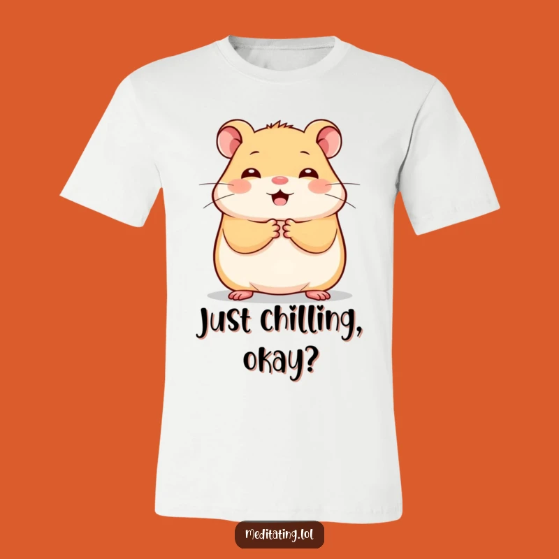 Funny Cheerful Hamster T-Shirt: Wear Your Inner Peace with Joy