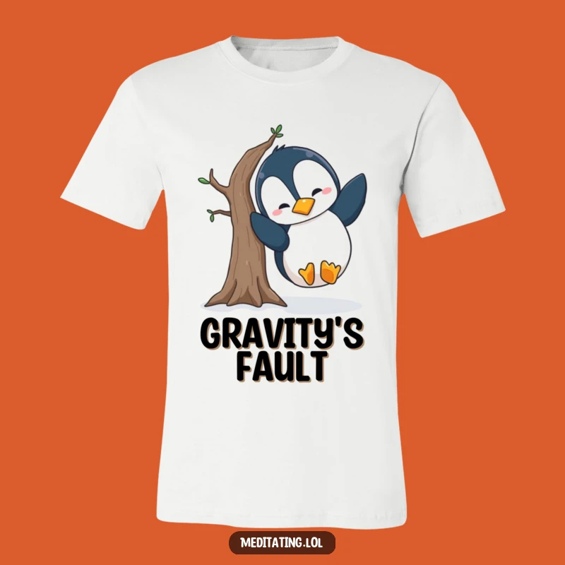 Funny Penguin Yoga T-Shirt: Wobbly Pose Fail Tee, Ideal Funny Gift
