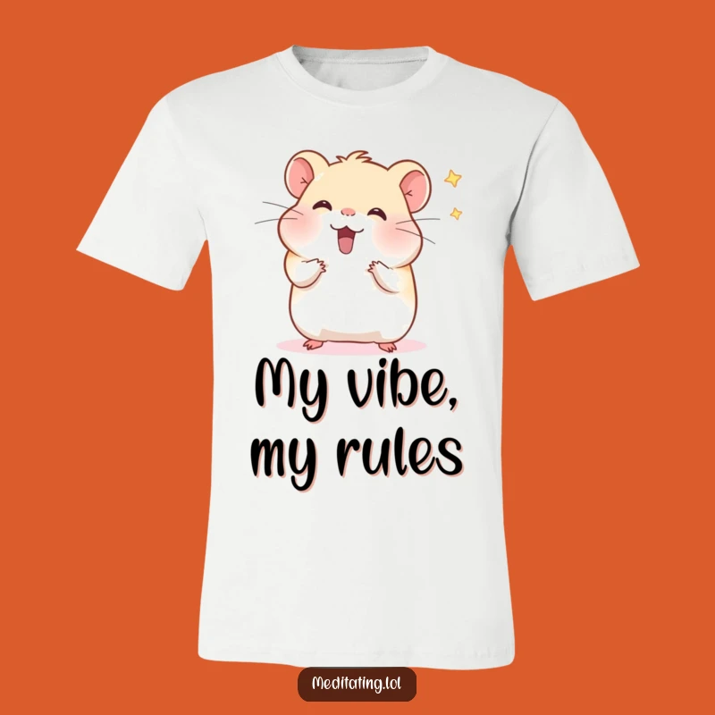 Funny Hamster T-Shirt: Whimsical Meditation Humor for a Peaceful You